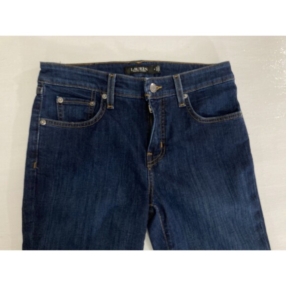 Ralph Lauren Black Label Jeans Women’s 4x30 Blue Denim Mid Rise Straight Leg - Picture 3 of 11